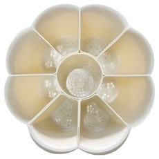 廚房9格瀝水篩籃托盤, 1個, 奶油米色