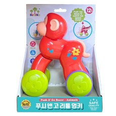 SUNLIKE 씽크토이 推拉小猴子玩具, 1個, 混合顏色