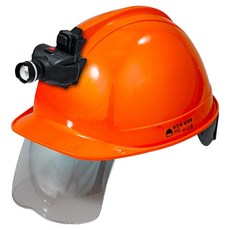 DONGMYUNG 高級型護目鏡安全帽 含頭燈 KH002 橘色, 1個