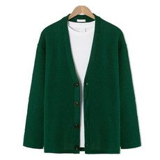 M.N.C 男士大尺碼羅紋開衩針織外套 MDCD134LW