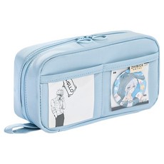 微笑文具包造型鉛筆盒, 藍色, 1個