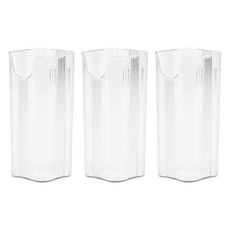 GOODIE FOODIE 壁掛式萬用收納架, 透明, 3個