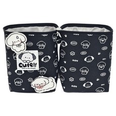Cute 퍼피 봉제필통, 블랙퍼피, 1개