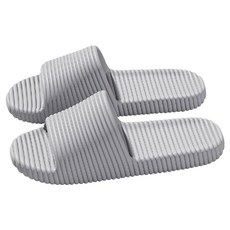 EVER HOUSE EVA 羅紋鞋底緩震室內拖鞋, 灰色, 1個