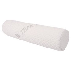 HOMESOME 記憶棉圓形頸椎枕, 白色, 1個