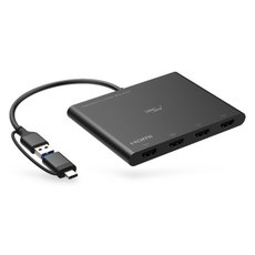 LAN Star 筆記型電腦 螢幕連接 顯示器擴展 複製 鏡像 4埠轉換器, LS-UCHD4, 1個