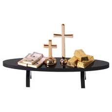 Morningscent 室內裝飾微型擺件 納骨塔 奉安塔 十字架 2款 + 金條 + 現金捆 全套組合, 混合色