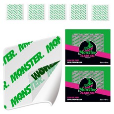 Monster CLEAR GEL 超強力雙面貼紙型方形透明凝膠 45入, 2個, 透明