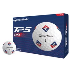 TaylorMade 2025 TP5 PIX KOR高爾夫球 5顆, 12入, 白色, 1個