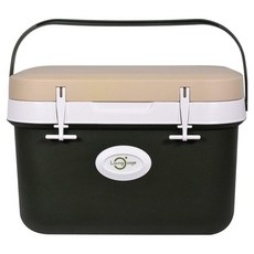 리빙오보제 캠핑 아이스박스, 카키 + 베이지