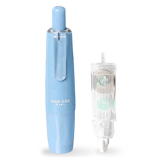 쿠말 360도 회전 접착 양면 풀테이프 6mm x 5m + 리필 세트, 샤인블루, 1세트