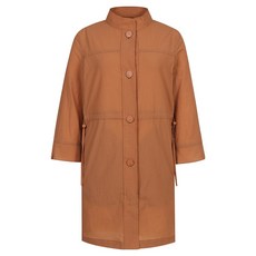 크로커다일 레이디 허리 스트링 반넥 7부 트렌치코트 CLCMCT103