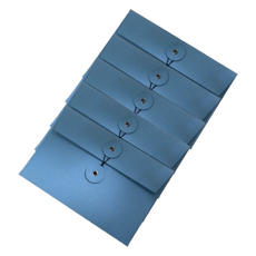 Blue Cozy袋型零用錢信封, 藍色, 5個