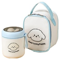 Cuteme 狗狗不鏽鋼保溫罐 + 提袋組合 MP498, 1套, 混合色