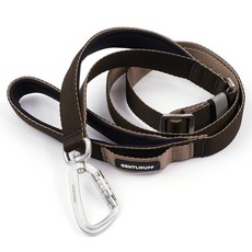 gentlwuff 寵物Uptempo短版可調式牽繩, 黑色, 1個