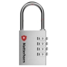 馬特洪 超強力轉盤式大型鎖 銀色, 1個