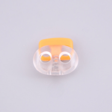 Misoroun 多用途繩長調節扣環 18 x 16 x 5 mm, 10個, 透明黃色