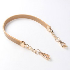 簡約線條 女用包 皮革提把 短鏈背帶, 1個, 駝色