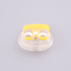 미소로운 다용도 끈길이 조절 버클 18 x 16 x 5 mm, 투명레몬옐로우, 10개