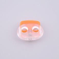 Misoroun 多用途繩長調節扣環 18 x 16 x 5 mm, 10個, 透明橘色