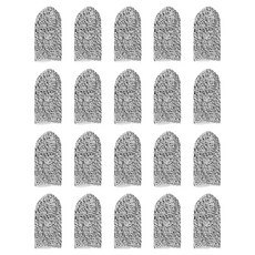 DAILYSHARE 工作用指套, 20個, 灰色