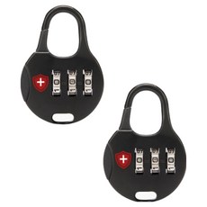 마터혼 도난방지 비밀번호 자물쇠 블랙, 2개