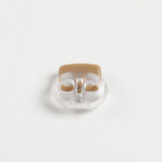 미소로운 다용도 끈길이 조절 버클 18 x 16 x 5 mm, 투명커피, 10개