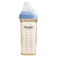 hegen 金色奇蹟 PPSU 多功能方圓型寬口奶瓶 330ml, 沁藍色, 2個
