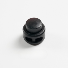 Misoroun 基本圓形背帶長度調節扣環 19 x 17 x 5 mm, 黑色, 10個