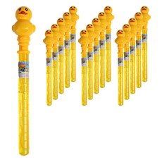 搖動會呱呱叫的鴨子魔術棒肥皂泡泡, 黃色, 16個