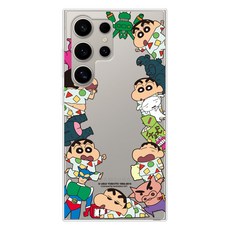 코쿼드 짱구는못말려 와글와글 클리어 휴대폰 케이스