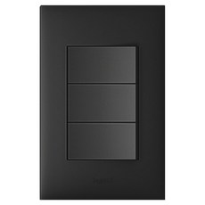 Legrand 羅格朗 Apela Simple 3開開關 黑色, 1個