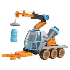 BeneBene 幼兒用巨型起重機探險車汽車玩具, 藍色, 1個