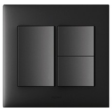 Legrand 羅格朗 Apella Simple 2聯用 3開關 黑色, 1個