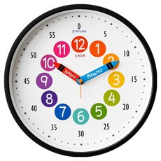 MJK 250 彩虹教育用掛鐘, 黑色
