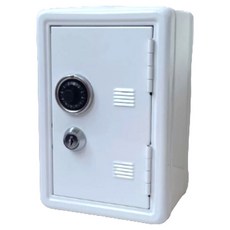 포근상점 가정용 미니 금고 12 x 10 x 18 cm, 화이트