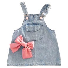 BabyMax 女童基本款丹寧吊帶裙