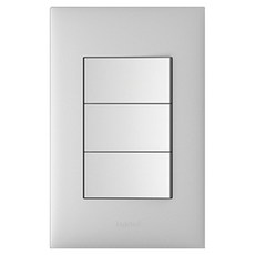 Legrand 羅格朗 Apella 銀色 Simple 單切3開關, 1個