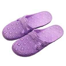 몬드스팟 여성용 젤리 앞코막힘 욕실 홈 슬리퍼 YY57795, 퍼플, 1개