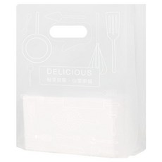 마켓피오 디저트모두 손잡이 비닐 타입1 25 x 35 cm, 1개, 100개입