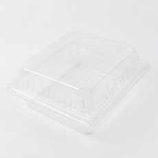 Inp JP PET 方形甜點盒 小 10.3 x 11.5 x 6 cm, 20個, 透明