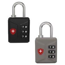 Matterhorn 3位數 ABS 密碼鎖 灰色 + 黑色組合, 1套