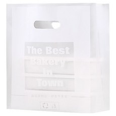 마켓피오 디저트모두 손잡이 비닐 타입3 25 x 35 cm, 1개, 100개입