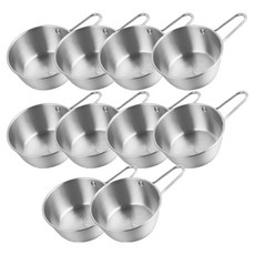 손잡이그릇 특대, 실버, 10개