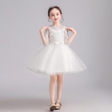 Bebemong Story 女童七分袖婚禮洋裝 短款