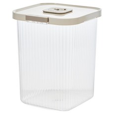 Glasslock 格拉氏洛克 CHEF TOPF 簡易開蓋儲米桶, 暖灰色, 1個