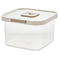 Glasslock 格拉氏洛克 CHEF TOPF 簡易開蓋儲米桶, 暖灰色, 1個