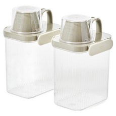 Glasslock 格拉氏洛克 CHEF TOPF 簡易開啟雜糧桶, 2個, 岩石灰