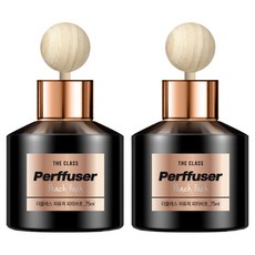 더클래스 퍼퓨저 차량용 방향제 75ml + 우드볼 스틱 + 논슬립 패드, 피치바흐, 2세트