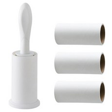 PEONIST 滾筒型膠帶清潔器+補充裝 3入組 白色, 1組